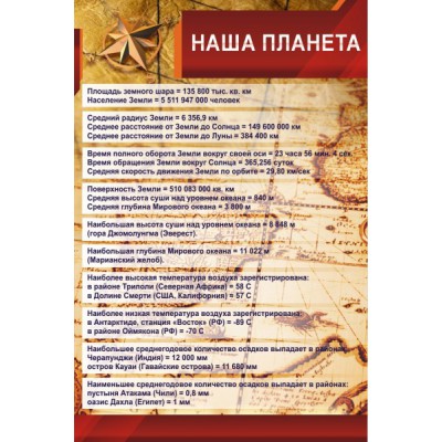 Стенд "Наша планета"