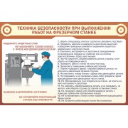 Стенд "ТБ при выполнении работ на фрезерном станке"