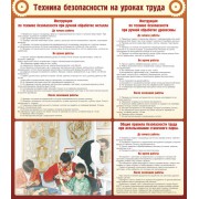 Стенд "Техника безопасности на уроках труда"