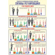 Стенд "Сигналы регулировщика"